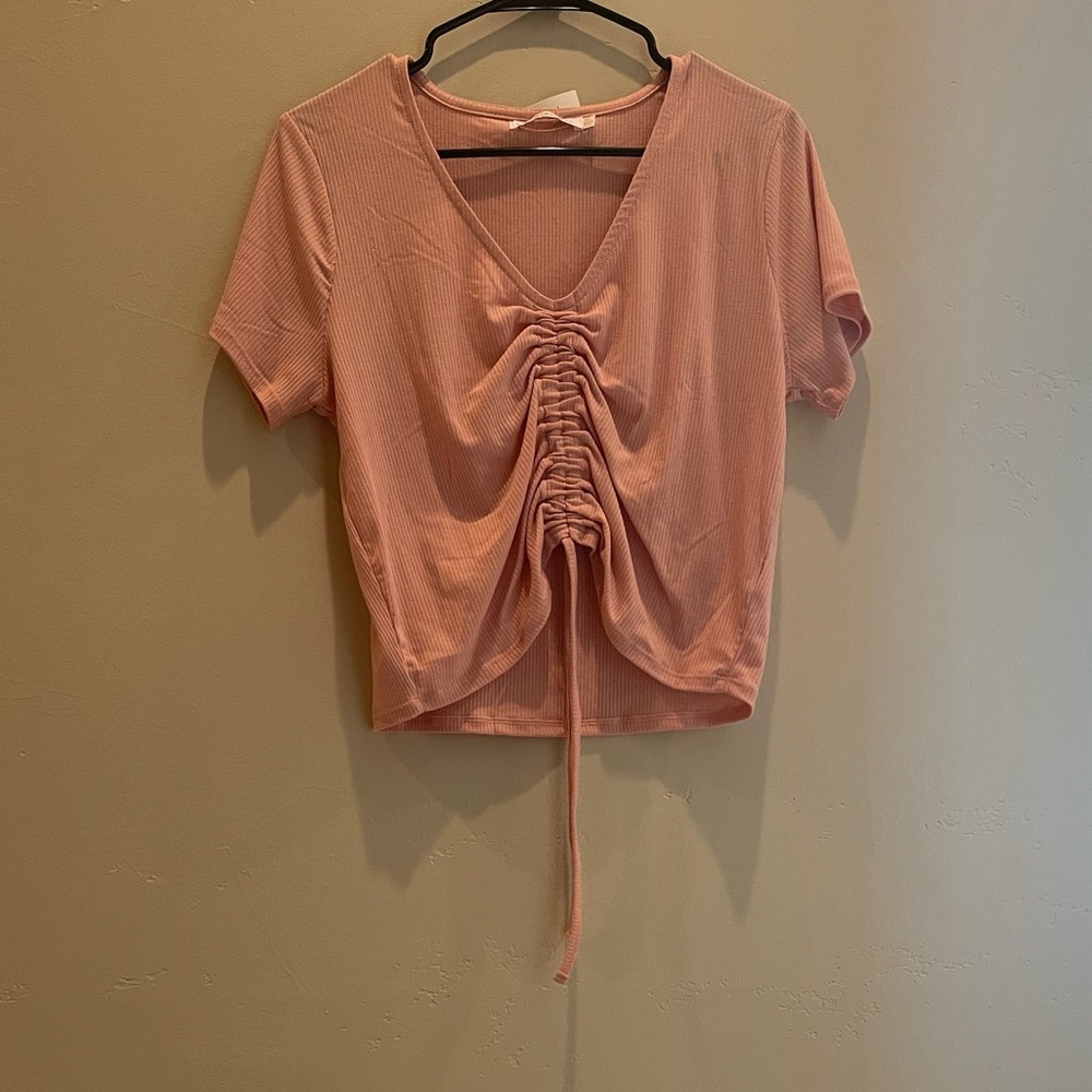 Pink crop top